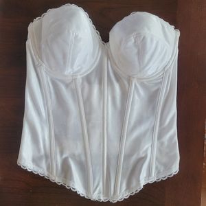 Vintage white corset bustier 34D